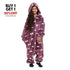 Snuggs Kids Blanket Onesie Mauve Eyes